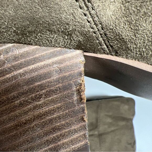 Diba Ankle Slouch Boots Booties Women’s Size 8.5 Sophia Green Brown Suede - Picture 6 of 13